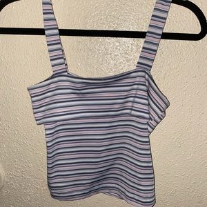 Cute stripe crop top.